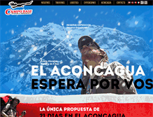 Tablet Screenshot of cerroaconcagua.com